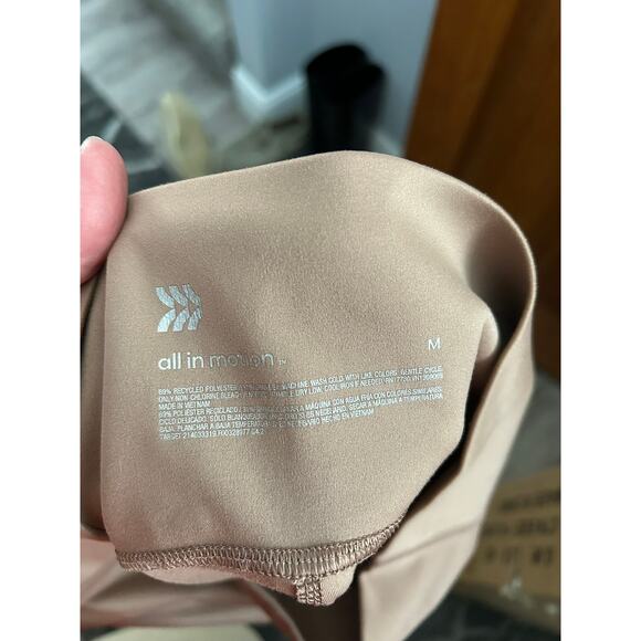 All in Motion Women's Size Medium Rib Seamless Leggings Brown with Side Pockets - Picture 4 of 4